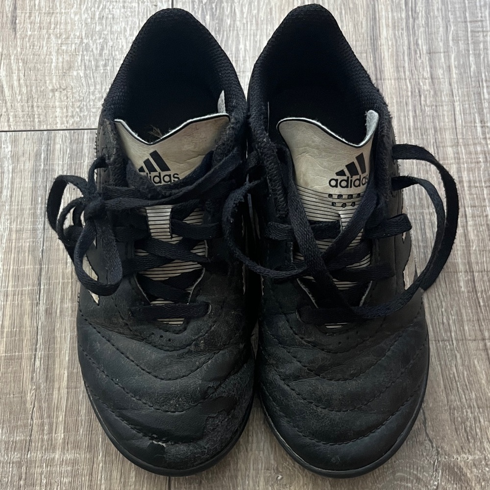 Adidas Black and White Soccer Cleats